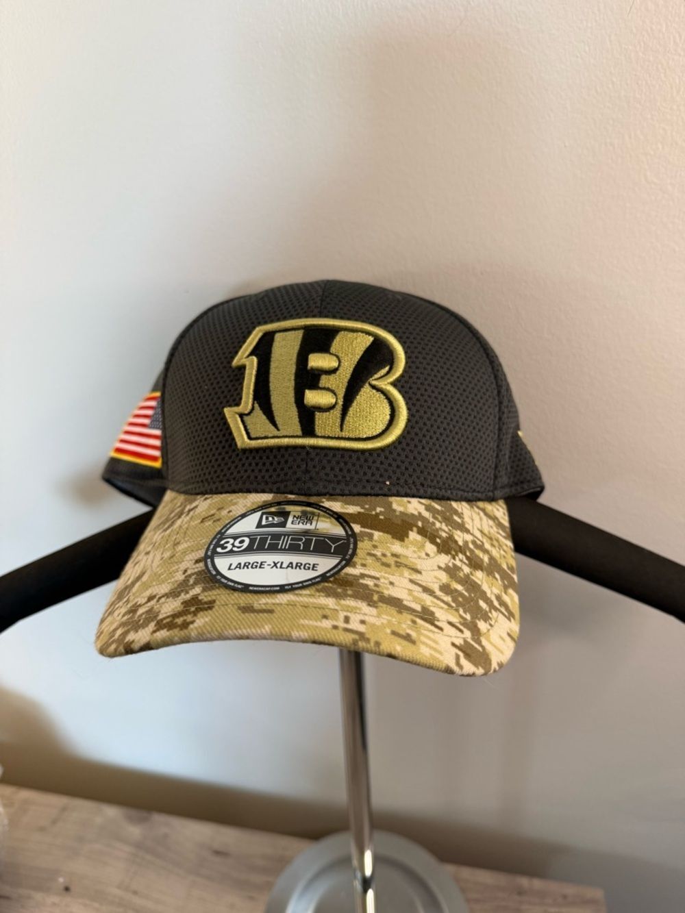 New Era Black and Tan Camo 39THIRTY Stretch Cap